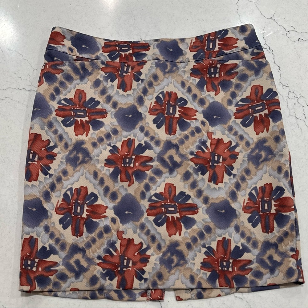 Banana Republic Floral Pencil Skirt Stretch Size 6  Floral Print